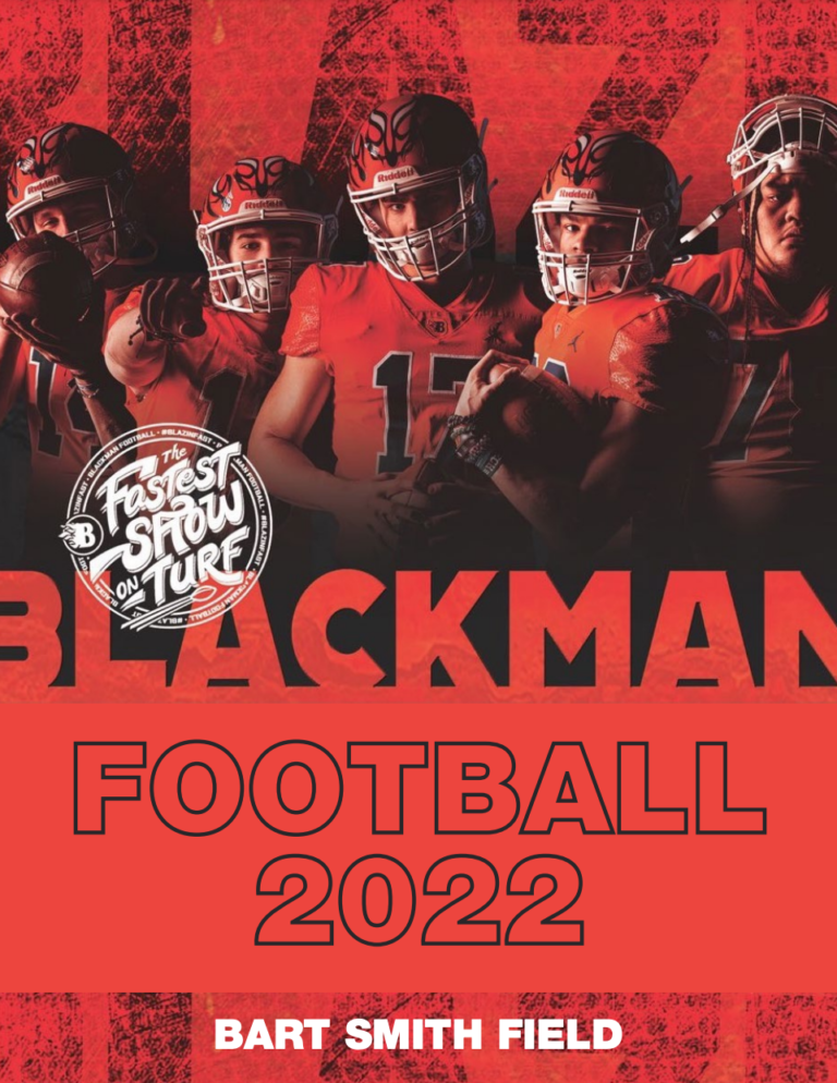 2022 Media Guide Blackman Blaze High School Football